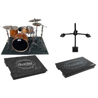 Auralex Garage Band Acoustic Kit to Optimize the Sonic Quality for Guitar, Bass, Drum Kit and Mic Stands Musical Instruments