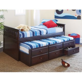 Welton Mathew Twin Over Twin Mates Trundle Bunk Bed with Built in