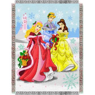 Entertainment Tapestry Holiday Throw Blanket   Disney Princess   Dr