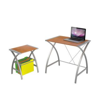 Line Designs Delson Computer Desk with Small File Desk