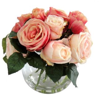 Jane Seymour Botanicals Roses in Bubble Bowl