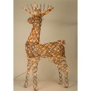 Sterling Inc 100 Lights Animated Grapevine Standing Deer