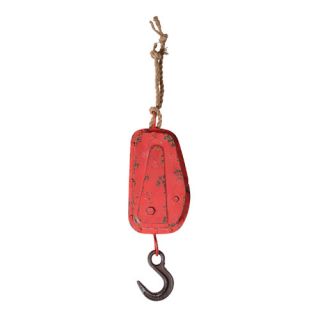 Cast Iron Pulley Hoist with Hook on Rope