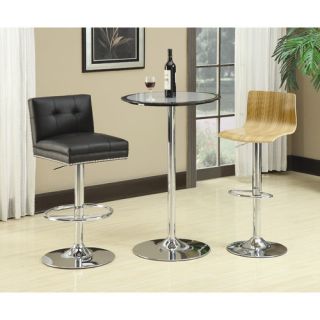 Kemp Bar Table in Combination of Black and Silver