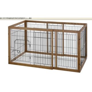 Expandable Medium Pet Pen With Tray in Autumn Matte Finish
