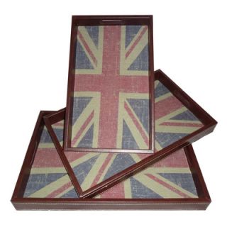 Cheungs Union Jack Rectangle Serving Tray (Set of
