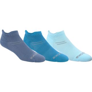 BROOKS Womens Every Day Double Tab Socks   3 Pack   Size 9 11, Blue