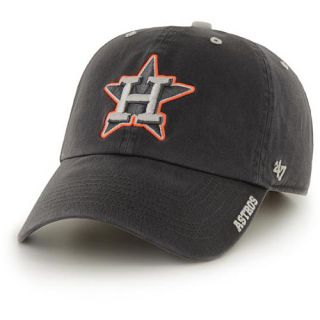 47 BRAND Mens Houston Astros Charcoal Ice Clean Up Adjustable Cap   Size