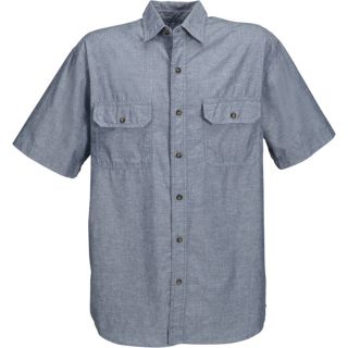 Key Short Sleeve Blue Chambray Shirt   XL, Model 507.45