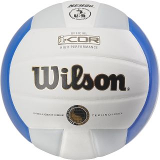 WILSON i COR High Performance Indoor Volleyball   Size Official, White/blue