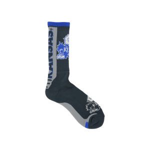 Kansas Jayhawks For Bare Feet Jump Key Curve Sock