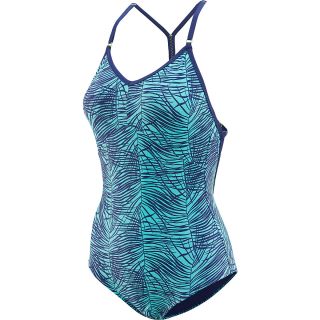 ROXY Womens Dive In One Piece Swimsuit   Size Small, Palm