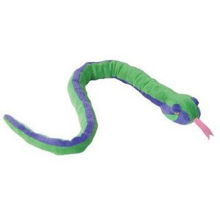 Adventure Planet Plush   GREEN AND PURPLE SNAKE ( 36 inch ) Toys & Games