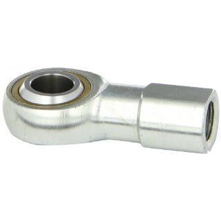Sealmaster TF 12 Rod End Bearing, Three Piece, Commercial, Non Relubricatable, Female Shank, Right Hand Thread, 3/4" 16 Shank Thread Size, 3/4" Bore, 7/8" Length Through Bore, 1 3/4" Overall Head Width, 1.719" Thread Length, 11300.