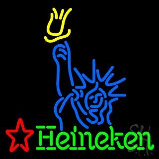 Heineken Statue of Liberty Outdoor Neon Sign 24" Tall x 24" Wide x 3.5" Deep  Business And Store Signs 