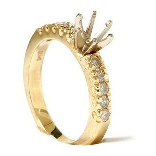 .50CT Diamond Engagement Ring 14K Gold Setting Mount Jewelry