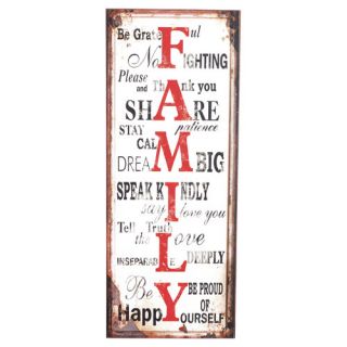 Family Metal Wall Plaque