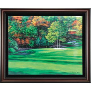 Golf Gifts & Gallery Augusta 11 White Dog Canvas Framed Art