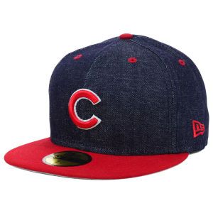 Chicago Cubs New Era MLB Team Color Denim 59FIFTY Cap