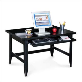 Tribeca Loft Black Writing Computer Desk with Keyboard Pullout
