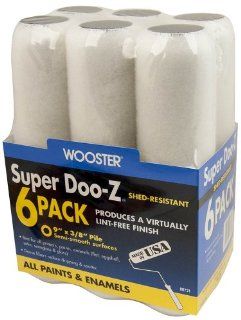 Wooster Brush RR721 9 Super Doo Z Nap Rollers, 3/8 Inch, 6 Pack   Paint Rollers  