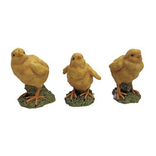 Design Toscano Hatching Chicks and Baby Chicken Statue (Set of 3)