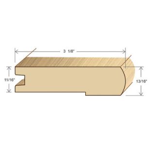 Moldings Online 0.81 x 3.38 Solid Hardwood Cumaru Stair Nose in