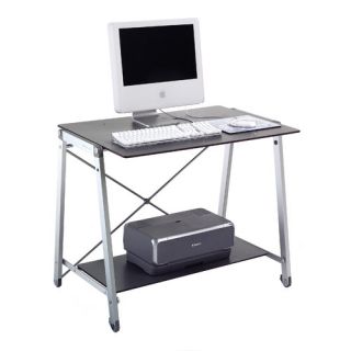 Banco Light Computer Desk with Pull Out Keyboard Tray