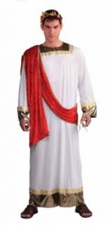 Forum Julius Caesar Complete Costume, Red/White, Standard Clothing