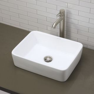 DecoLav Classically Redefined Rectangular Vessel Bathroom Sink   1454