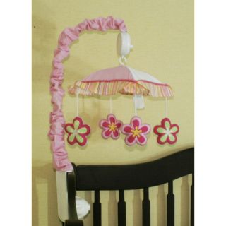 Geenny Music Mobile for Girl Dragonfly 13 Piece Crib Bedding Set