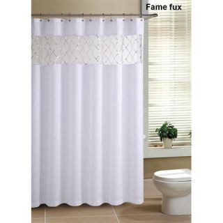 Fame Faux Silk Shower Curtain
