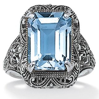 Palm Beach Jewelry Topaz Silver Ring