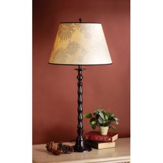 Laura Ashley Home Ripple Table Lamp with Chrysanthemum Shade