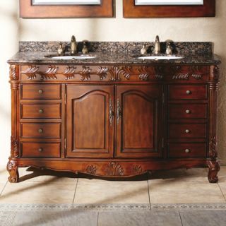 James Martin Furniture Classico 60 Double Granite Vanity Set