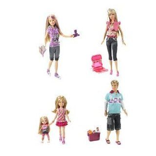 Barbie Camping Dolls Full Set Barbie, Ken, Skipper, Stacie, Kelly Toys & Games