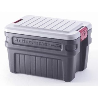 Rubbermaid 24 Gallon ActionPacker Storage Container in Black
