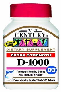 21st Century D 1000 iu Tablets, 300 Count Health & Personal Care