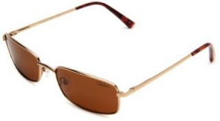 Cole Haan Women's C 726 61 Rectangle Sunglasses,Gold Frame/Brown Lens,One Size Shoes
