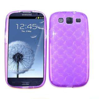 Cell Armor SAMI747 DESKIN PU019 A010 PR Design Skin Case for Samsung Galaxy S III I747   Retail Packaging   Transparent Purple Cell Phones & Accessories