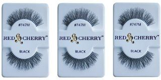 Red Cherry Eyelashes #747m (3 Pair Packs)  Fake Eyelashes And Adhesives  Beauty