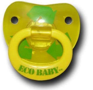 Billy Bob Eco Baby Pacifier   Recycle Yellow  Birthday Teething  Baby