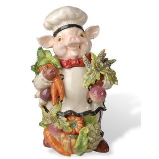 Kaldun & Bogle Bistro Chef Pig Cookie Jar   Pig Chef Cook Jar