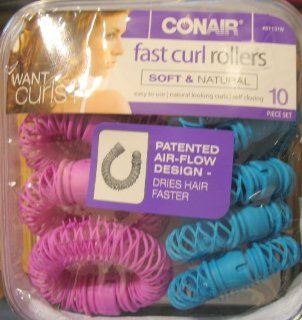 Conair Fast Curl Rollers 10 Piece Set  Hair Rollers  Beauty