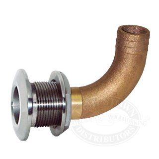 Groco Stainless / Bronze 90 degree Thru Hulls HTHC 750 S 3/4 inch pipe  Boating Plumbing Fittings  Sports & Outdoors