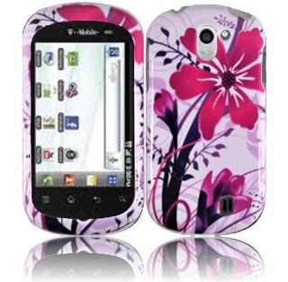 Pink Splash Hard Case Cover for LG Doubleplay C729 LG Flip 2 II Cell Phones & Accessories