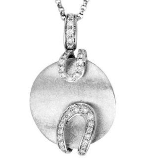 Double Horseshoe Diamond Women's Pendant I Do Bands Jewelry
