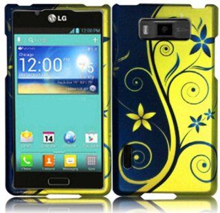 For LG Optimus Select AS730 Hard Design Cover Case Royal Swirl Accessory Cell Phones & Accessories