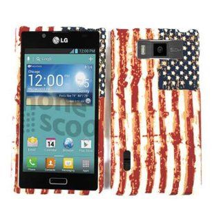 ACCESSORY MATTE COVER HARD CASE FOR LG SPLENDOR / VENICE US 730 PROUD AMERICAN USA FLAG Cell Phones & Accessories