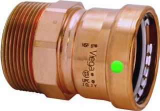 Viega 20823 ProPress Zero Lead Copper XL C Adapter with Male 2 1/2 Inch P x Male NPT, 730 Pack   Pipe Fittings  